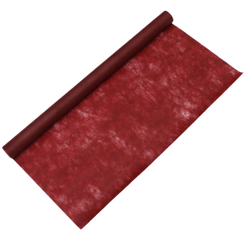 1 rollo de Mantel desechable, a la , hermosa cubierta de mesa, papel de para el hogar: Dark Red