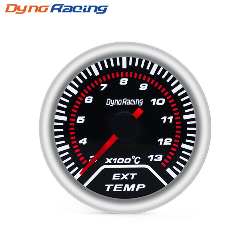 Dynoracing-medidor de temperatura de gas de escape para coche, lente de humo 300-1300C, medidor de temperatura de gas de escape automático, 2 &quot;, 52mm, BX101234