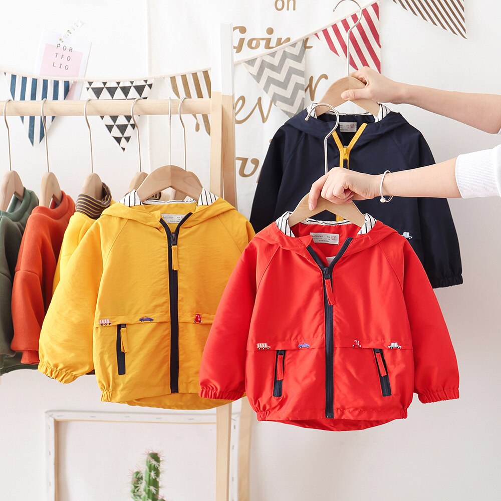 Printemps automne veste pour garçons filles enfants manteau enfant en bas âge à capuche coupe-vent vêtements d'extérieur pour enfants bébé vêtements infantile Blazer vêtements