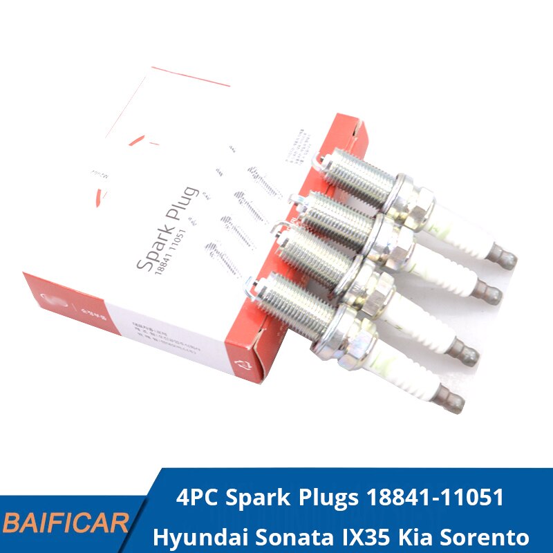 Baificar merke ekte 4pc tennplugger 18841-11051 lfr 5 a 11 for hyundai sonata  ix35 kia sorento 2.4 3.5 sportage  k5