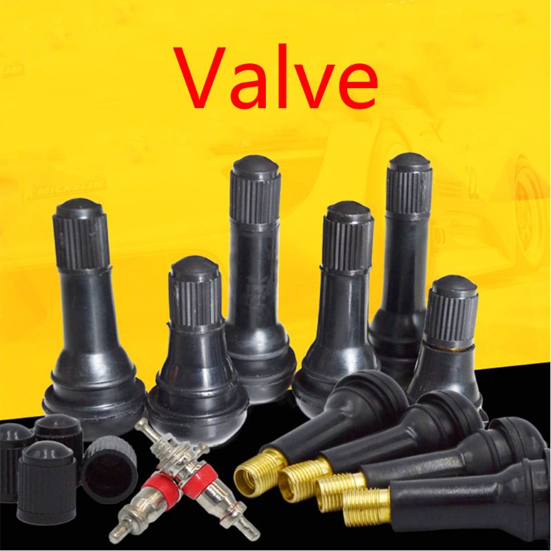 100Pcs TR414/TR413/TR412 Rubber Tire Valve Cap Vehicle Car Truck Tubeless Tyre Valve Stem Cover Zinc Alloy Rubber Tire Stem Cap