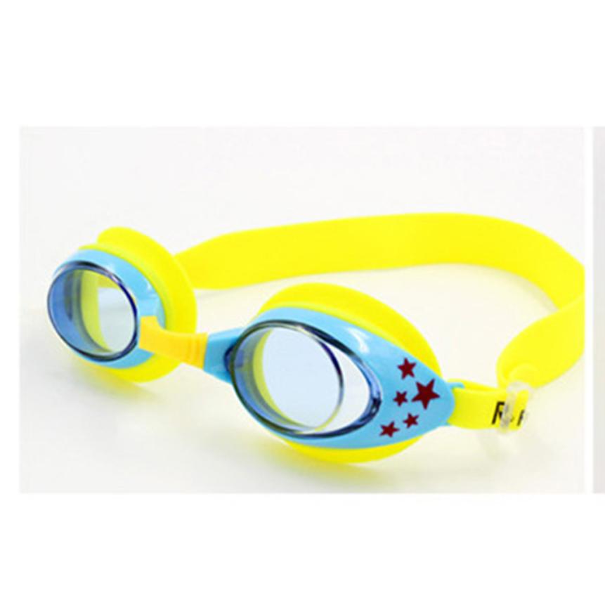 Fishsunday Kids Zwembril Maskers Childrens Kinderen Zwemmen Goggle Verstelbare Zwemmen Bril July05: Yellow