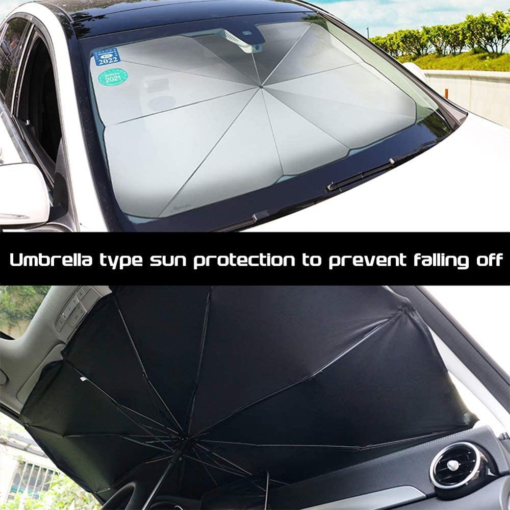 Auto Voorruit Zonnescherm Opvouwbare Paraplu Uv-stralen En Warmte Zonneklep Protector Uv Warmte Bescherming Voorruit Blok Grote