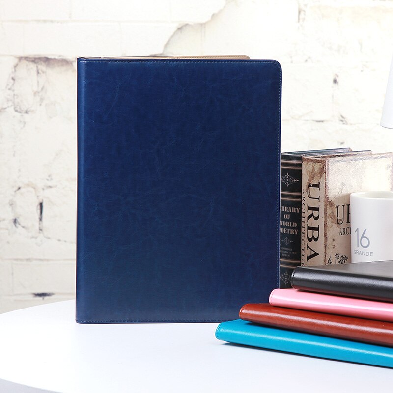 A4 pu nahkainen arkistokansio, jossa on laskin puhelimen pidike monitoimitoimiston järjestäjä johtaja asiakirjasalkku padfolio laukut
