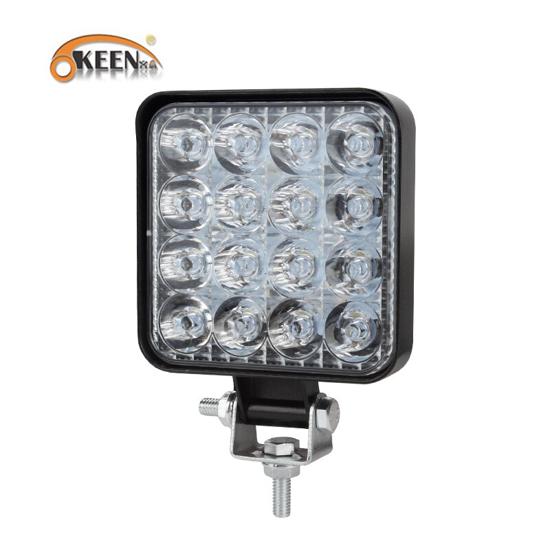 Okeen Mini 27W 48W Led Verlichting Barra Led 12V 24V Spotlight Offroad Led Licht Bar voor Wrangler Gewijzigd Lamp Truck Auto Suv 4DW: 1pcs Mini 48W Spot