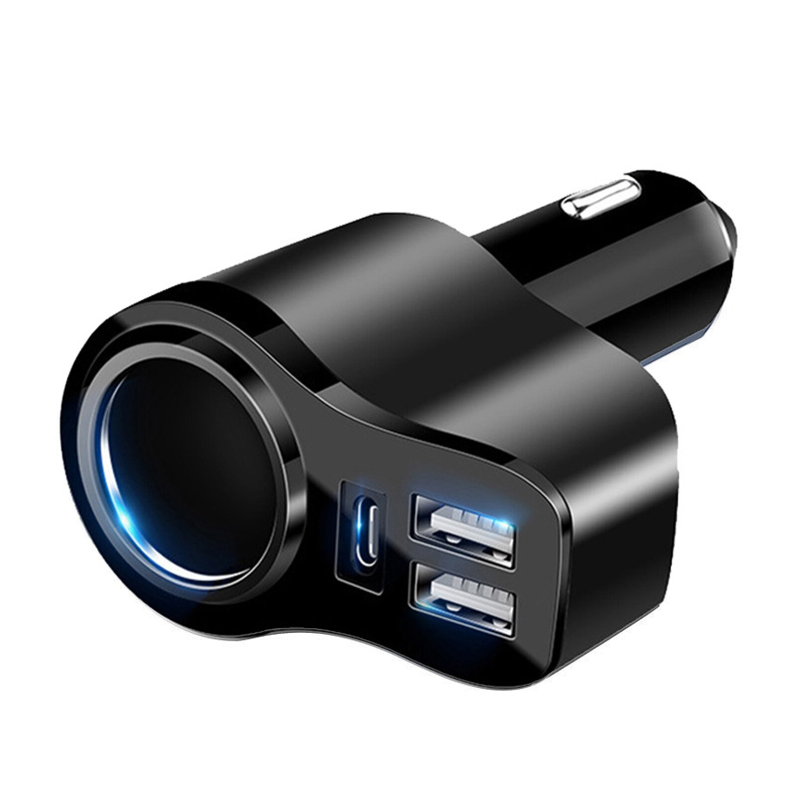 Mini cargador portátil para coche, mechero de carga rápida ABS, adaptador USB de velocidad rápida, divisor de enchufe, conector de Cable de doble puerto