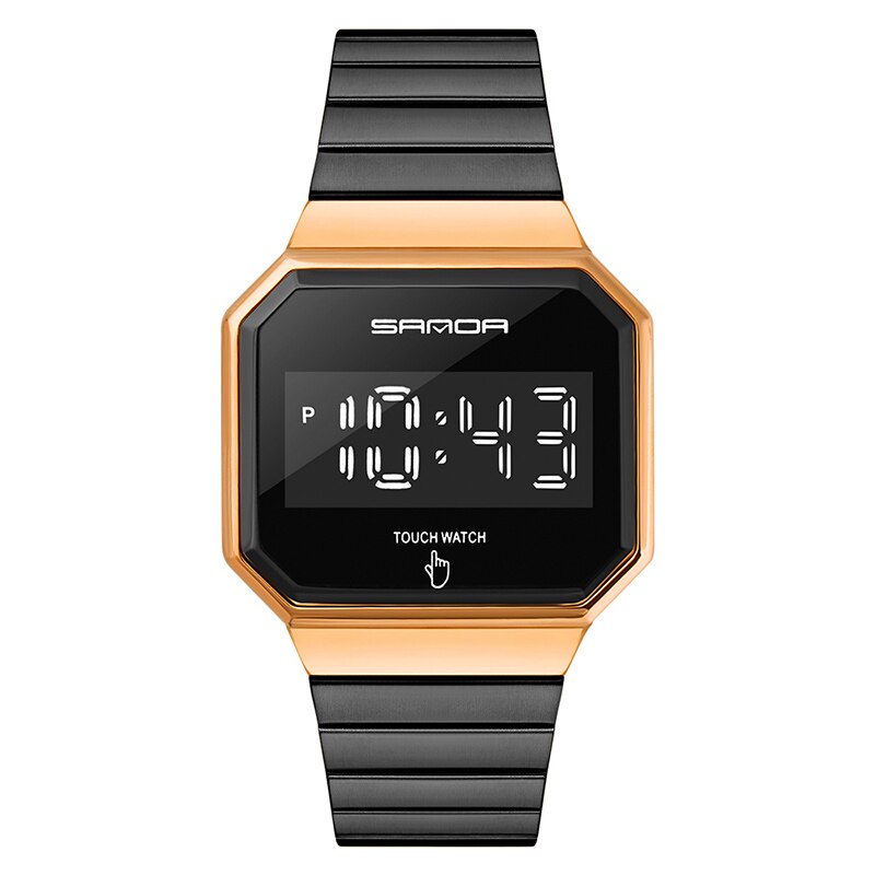 Montre numérique pour hommes montre écran tactile LED montre électronique étanche pour hommes montres de plongée horloge de sport de de: A