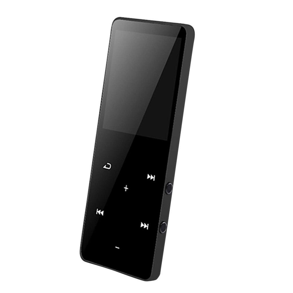 #10 Mini reproductor de MP3 Bluetooth 4GB con FM Media tecla táctil altavoces de música deportivos sin pérdidas de sonido reducción de ruido: Black
