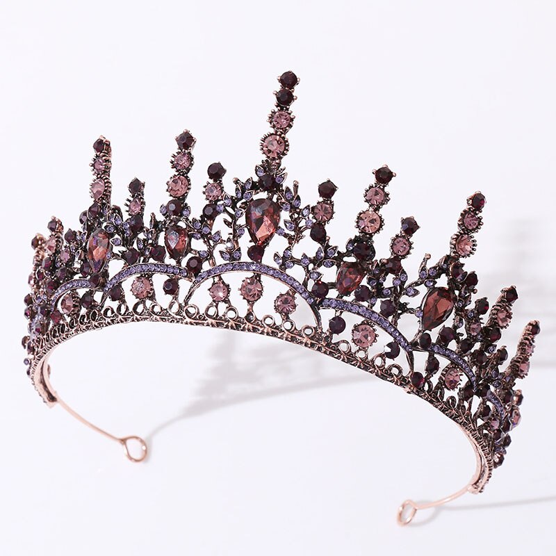 FORSEVEN Neue Vintage Barock Stirnbänder Kristall Tiaras Kronen Braut Noiva Kopfschmuck Braut Hochzeit Haar Schmuck für Frauen: Style 23