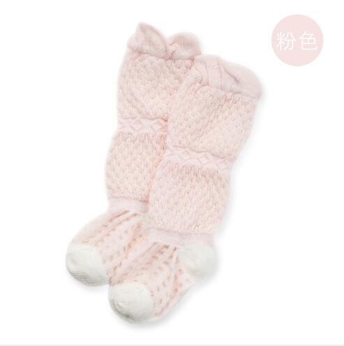 Ultra-thin loose-mouthed high-flying children's infant baby stocking long-sleeved holeanti-mosquito tights: Pink