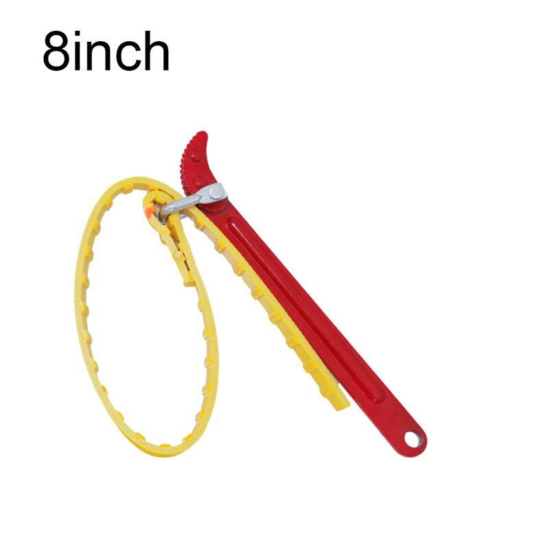 Belt Wrench oil filter puller Strap Spanner Chain Oil Filter Cartridge Disassembly Tool oil filter wrench: 8 inch