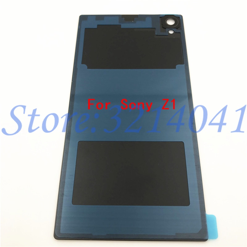 Oryginalna nowa tylna klapka tylna pokrywa baterii obudowa szkło wymiana pokrywy skrzynka dla Sony Xperia Z L36H Z1 Z2 Z3 pokrywa baterii + Logo