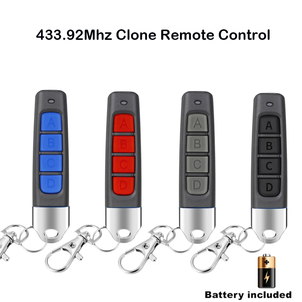 433MHZ Remote Control 4 Channe Garage Gate Door Opener Remote Control Duplicator Clone Cloning Code Car Key