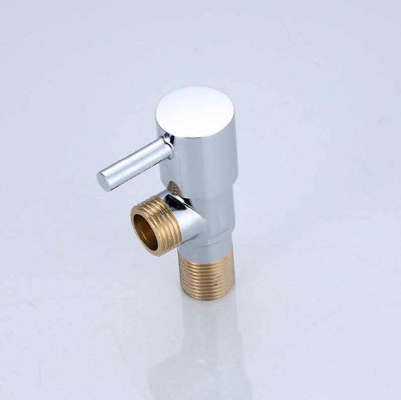Brass Angle Valve G1 / 2 * 1/2 Water Heater Toilet Inlet Water Stop Valve Faucet Angle Valve