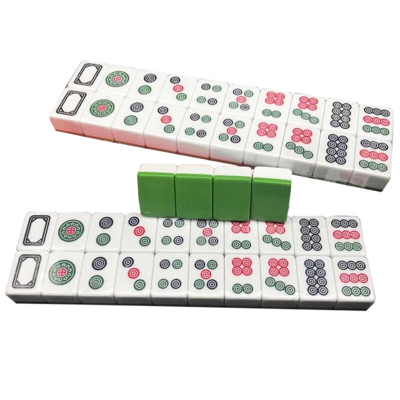 Mahjong Game Set Entertainment Table Game with 40 Medium Size Tiles