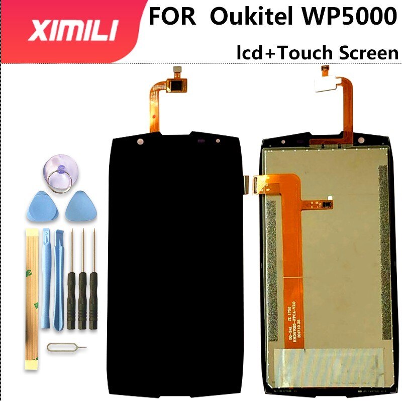Oukitel-pantalla LCD de 5,7 pulgadas WP5000 + MONTAJE DE digitalizador con pantalla táctil, accesorios de 100% Original para teléfono móvil Oukitel WP5000