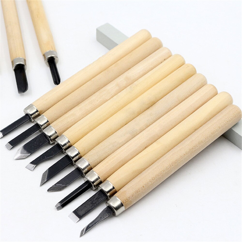 3/6/8/10/12pcs/set Wood Carving Chisel Knifes Hand Tool Set for Basic Detailed Carving DIY Tools Woodworking Gouges