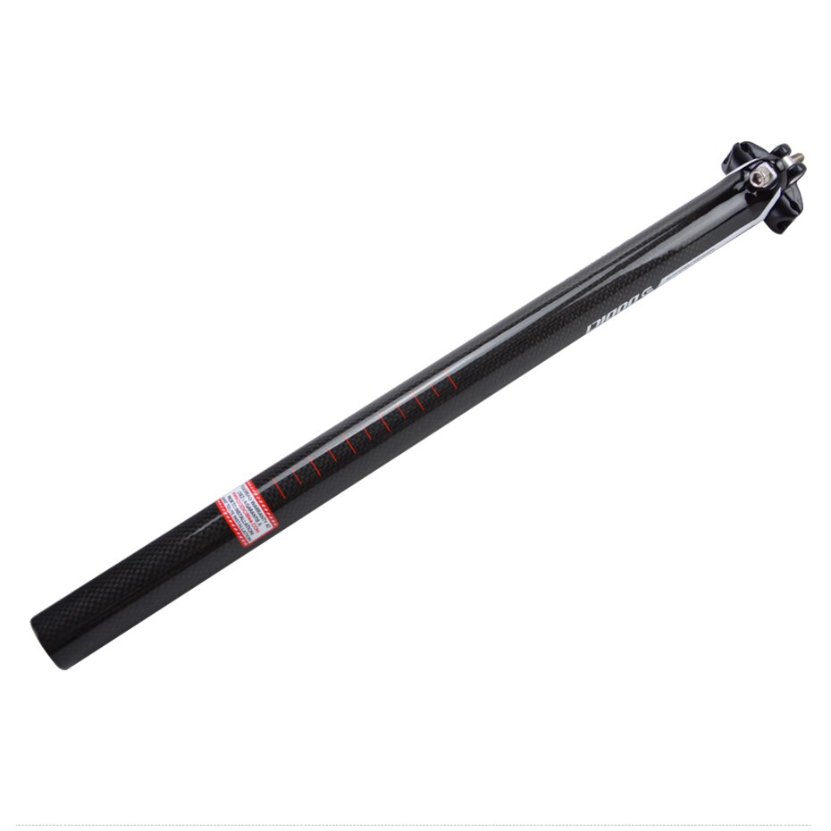 Dodici plus canote de bicicleta mtb/estrada, fibra de carbono, tubo de assento, peças de selim 3k 27.2/30.8/31.6*450mm