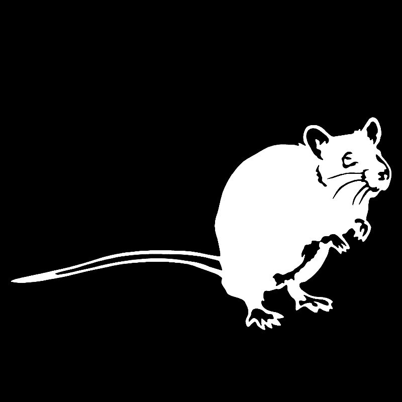 Toilet Stickers Mouse One Piece Removable Waterproof Painting Vinyl PVC Sticker Diy Home Decoration For WC Car Wall Animal Decor