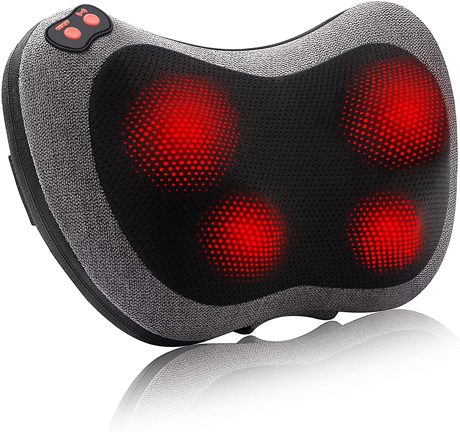 Back Massager with Heat,Shiatsu Back and Neck Massager with Deep Tissue Kneading,Electric Back Massage PillowCar,Office,home