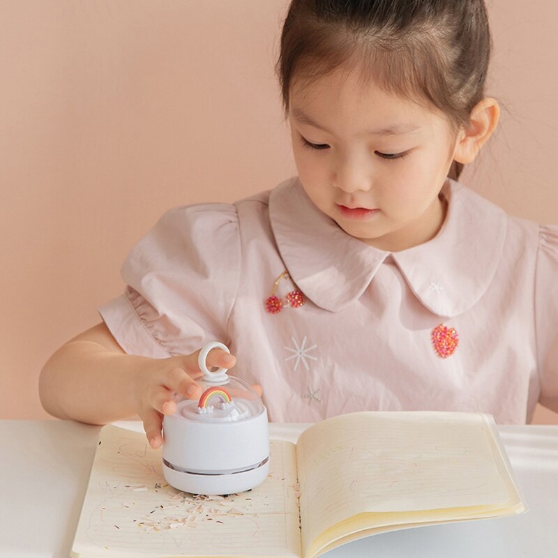 Portable Electric Desk Vacuum Cleaner Home,for Office Desktop Cleaner Collector for Notebook Computer Keyboard