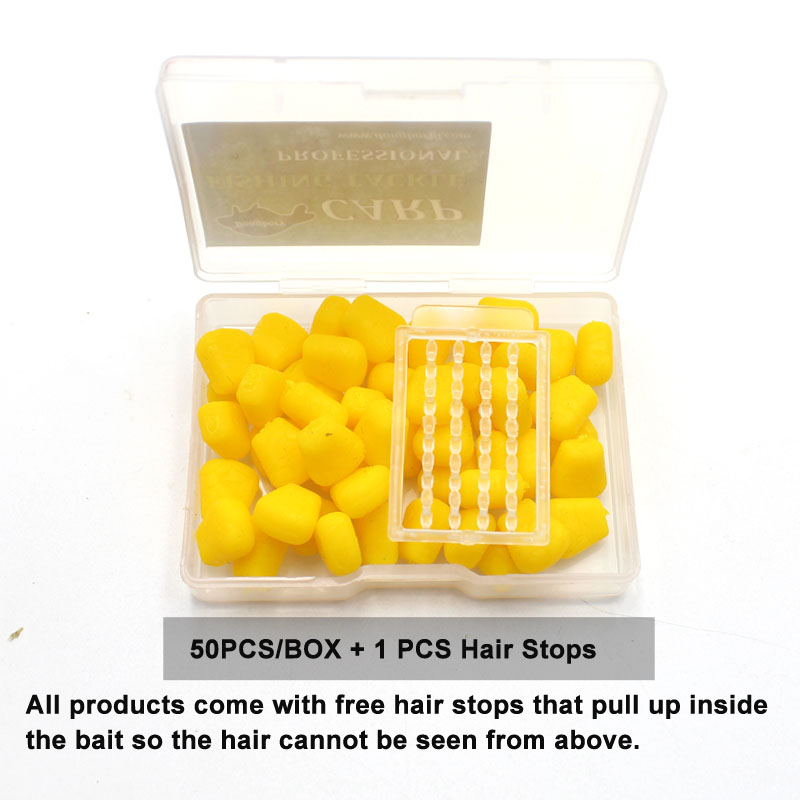 Accessoires pour la pêche à la carpe, 50 pièces, bouchon de Micro appât, bouillettes, support d'appât pour plate-forme à cheveux
