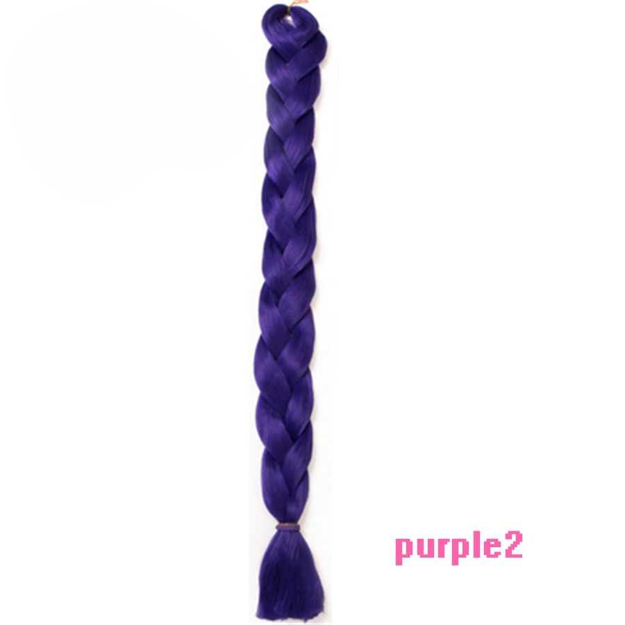 VERVES Vlechten Haar een stuk 82 inch Synthetische Warmte Fiber braid 165 g/stuk pure kleur gehaakte Jumbo Vlecht Hair Extensions