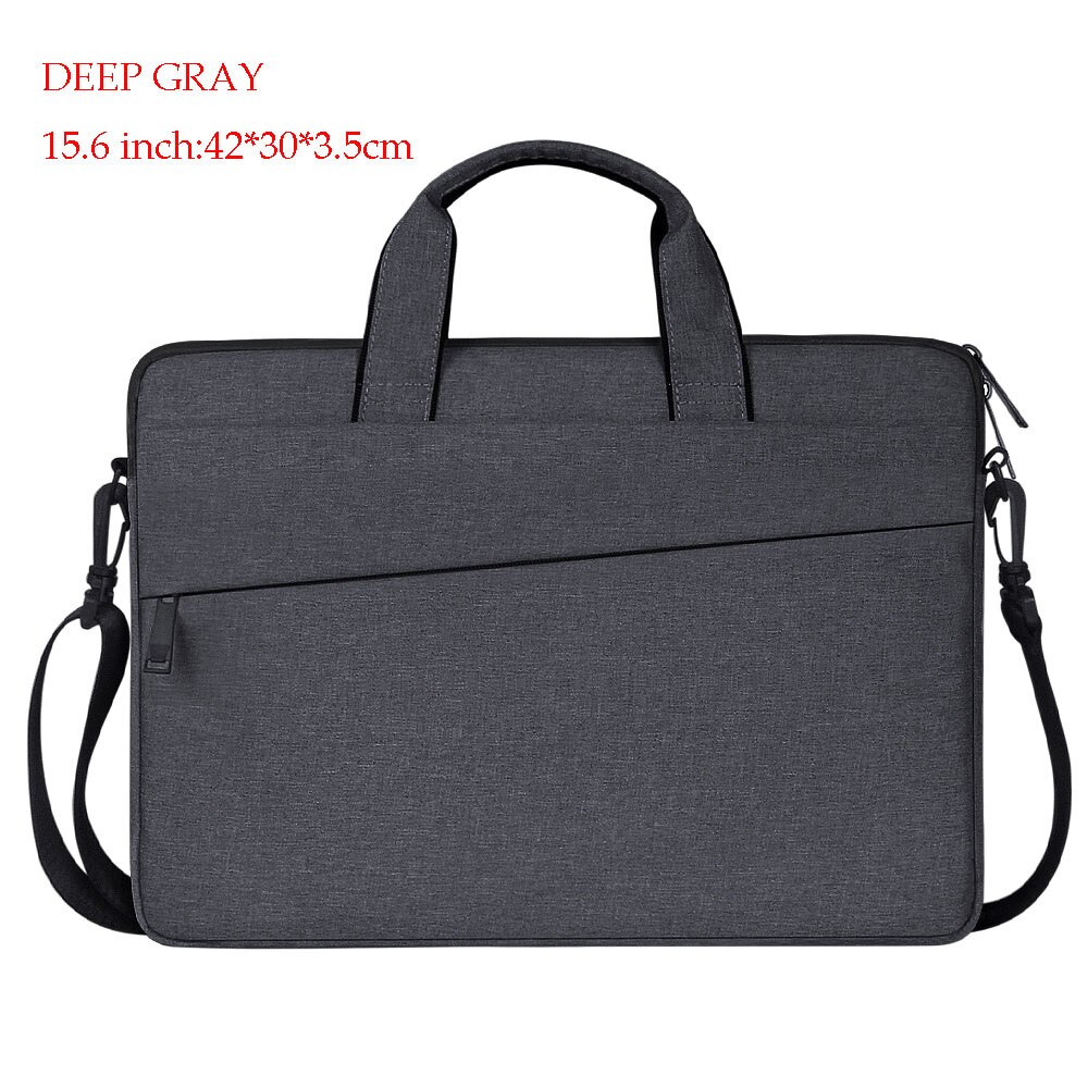 Uomini di Sacchetto di Affari Valigetta 13 14 Sacchetto Del Computer Portatile Da 15.6 Pollici di Alta Qualità Ufficio borsa del Computer Borsa per Gli Uomini Le Donne casual: 15.6 inch-deep gray