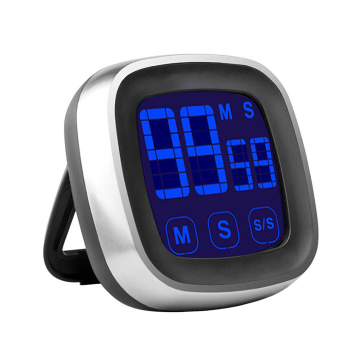 AA Digital Kitchen Timer Touch Screen LED Display Electronic Timer Alarm Clock for Cooking Baking Sports Games Office