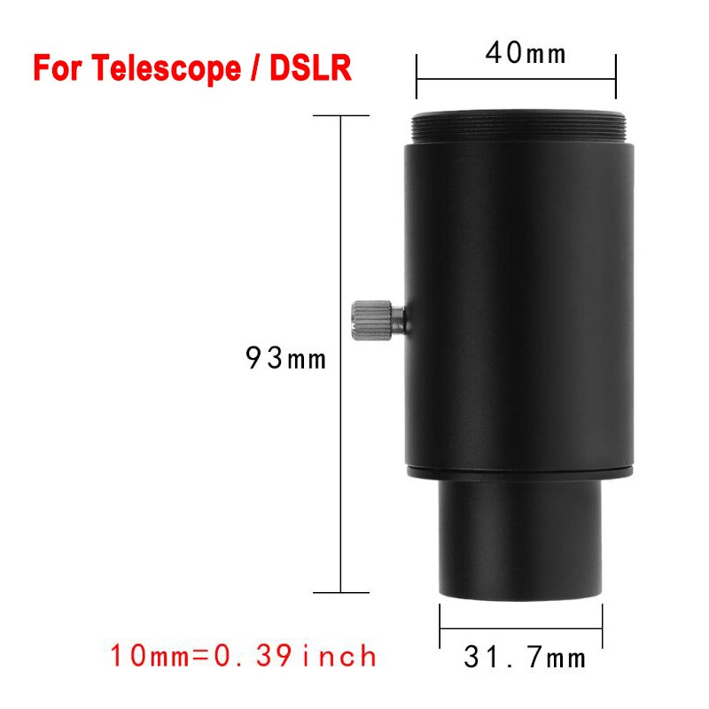 Aluminum T2 Adapter Telescope Extension Tube 1.25 inch Telescope Mount Thread T-Ring For Sony/Canon EOS/Nikon Camera Accessories