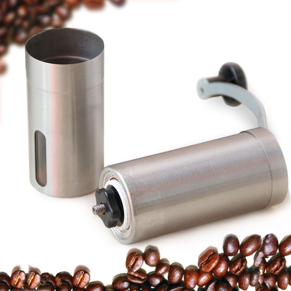 Draagbare Roestvrij Staal Handmatige Koffiemolen Machine Hand Held Koffieboon Grinder Hand Molen Slijpen Praktische Keuken Tool