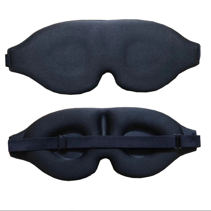 Mascarilla para dormir con copa contorneada en 3D, venda para los ojos, cóncava moldeada, mascarilla para dormir nocturna, bloquea la luz con mujeres y hombres: Oro