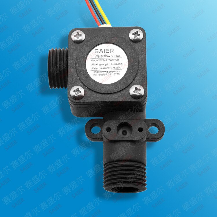 Water Flowmeter Flowmeter Hall Flow Sensor Indicator Teller Caudalimetro Boiler 1-30L/Min 1.75MPa 4.5-18V flow Sensor