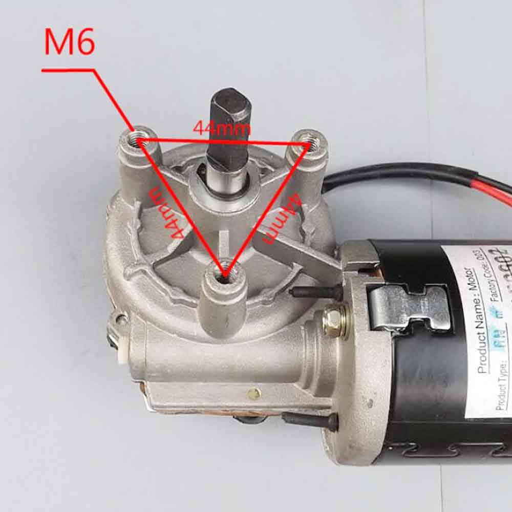 Worm gear worm DC reducer motor 24V high power high speed motor self locking metal gear can be positive and negative.