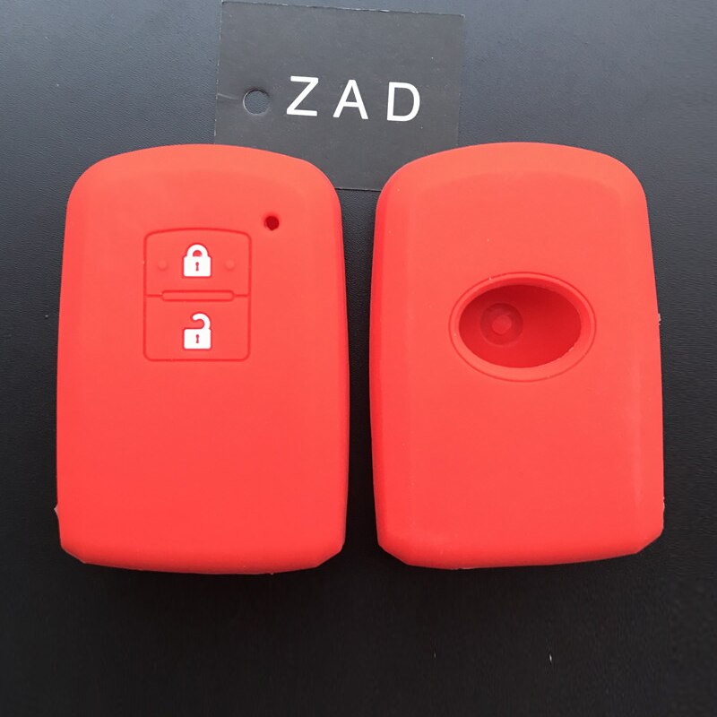 silicone Rubber Car Key Cover Case Bag Holder Shell for Toyota Camry RAV4 Yaris Avalon auris 2 Buttons Smart Car key