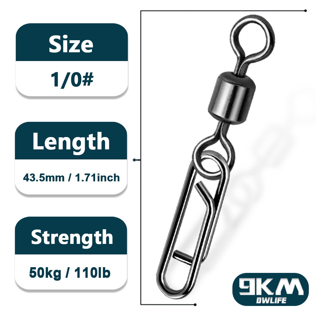 Giratorio de pesca con Clips eléctricos, 50 ~ 200 Uds., Clip de cambio rápido de acero inoxidable, anillo dividido para agua salada, broche giratorio de pesca: 12 / Morado