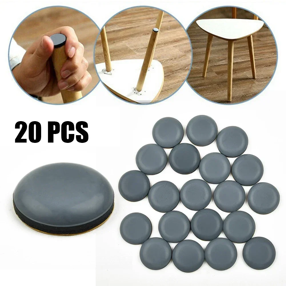 20 pièces curseurs de meubles pieds planeur pour les déménageurs de tapis retrait de manette de vitesse robuste pour canapés lits Tables chaises à manger ménage