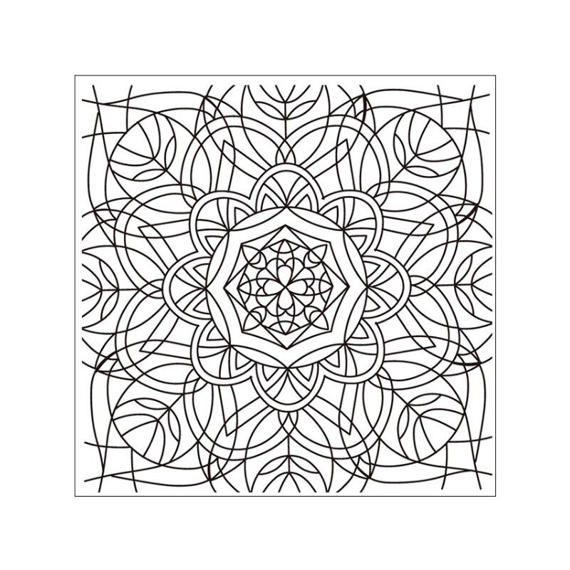 Polymer Ton Textur Stempel Blätter Linderung matt Wolke/Blume/Wasser fließen/Welle/Mandala aufbringen DIY individuelle Keramik Handwerk: FLOWERMADA