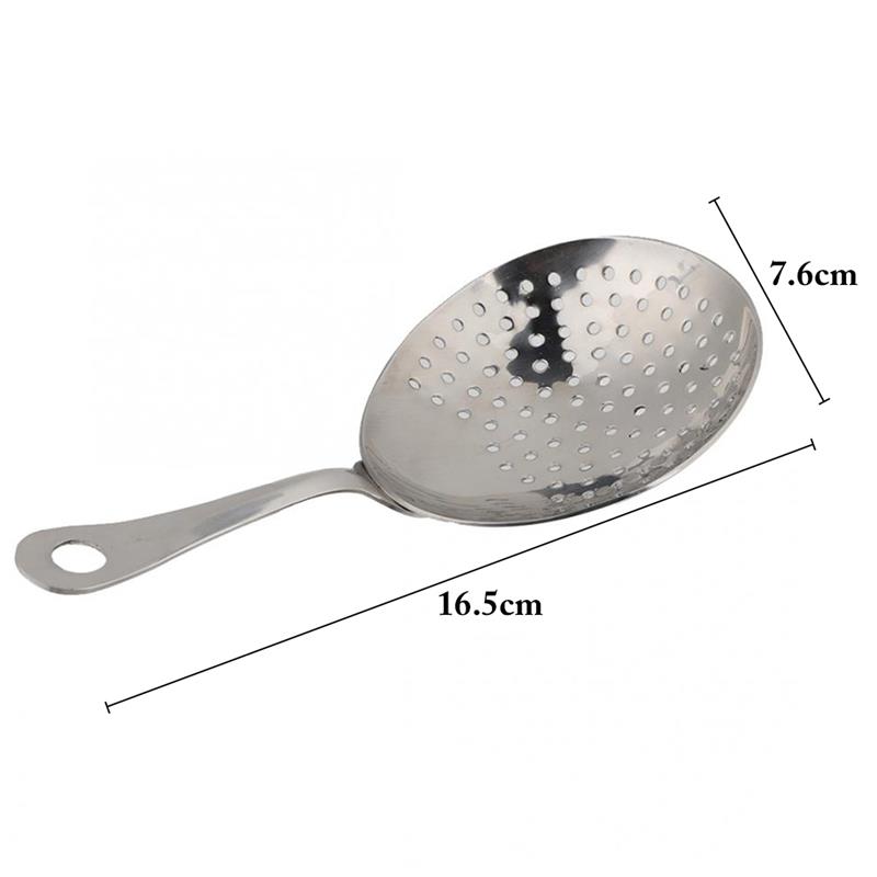 Colador de hielo para Bar, herramientas de acero inoxidable 304, para cóctel de espino, malla para zumo, para barman