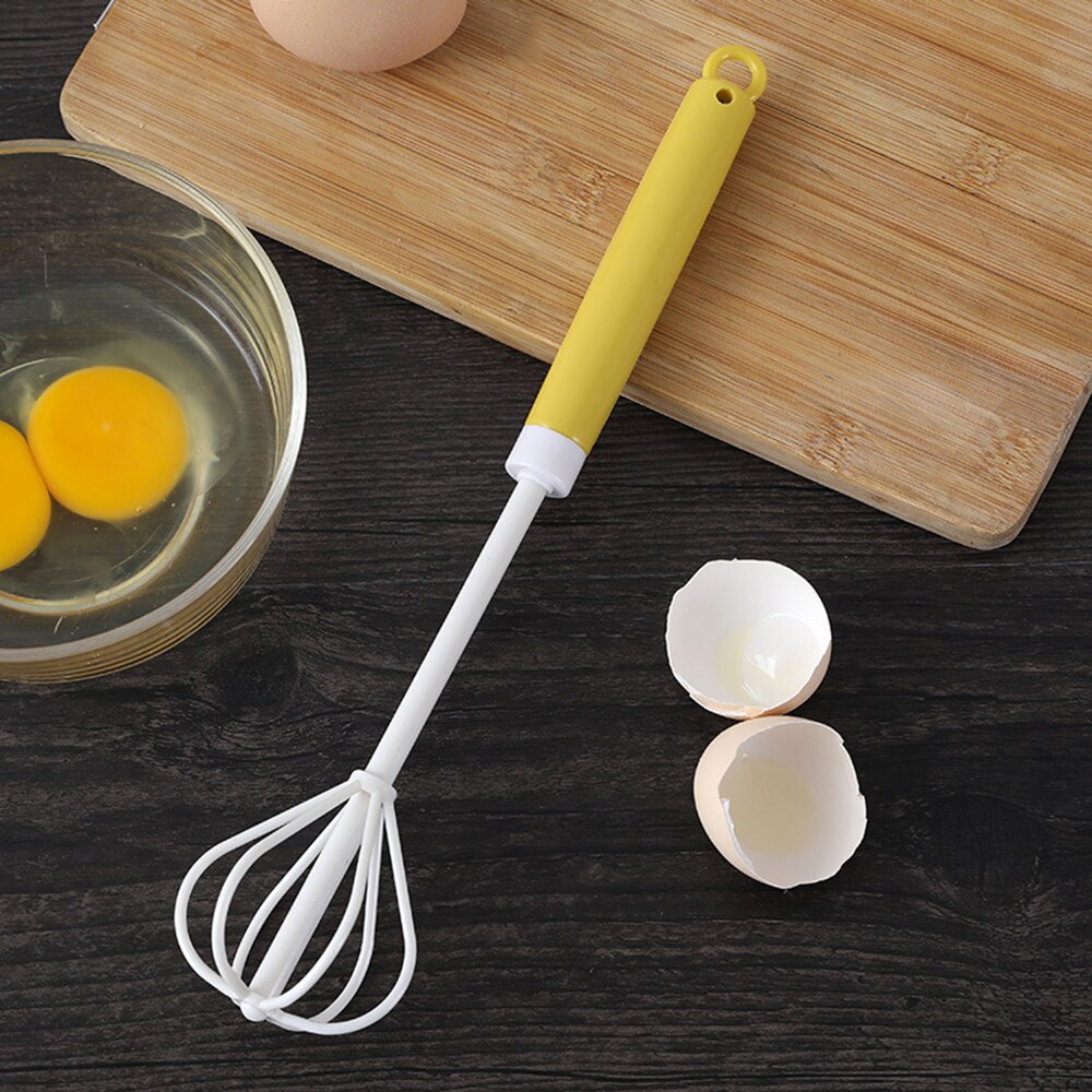 Hand Whisk Egg Beater, Egg Mixer ceramics Handle Beating & Stirring Milk Frother for Kitchen Cooking Baking Whipping Tool