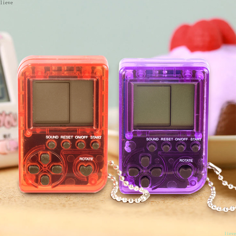 Mini Console Game Machine Childrens Handheld Nostalgic Mini Game Console With Keychain Classical Game Kids Children