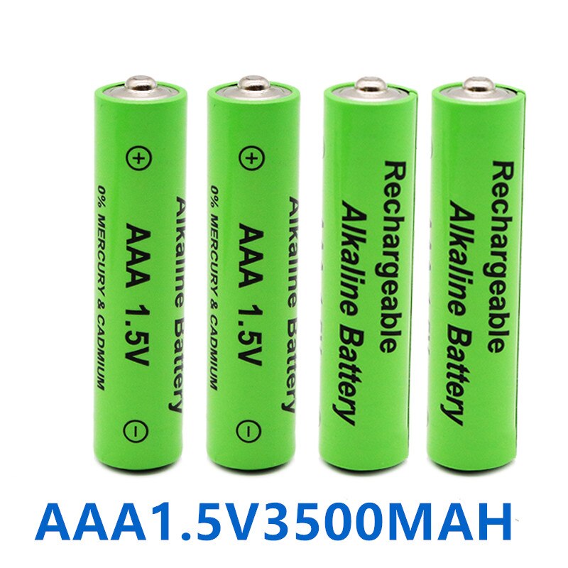 20 Stuks 1.5V Aaa Oplaadbare Batterij 3500Mah Aaa 1.5V Alkaline Oplaadbare Batery Voor Led Licht Speelgoed aaa Batterij 3500Mah