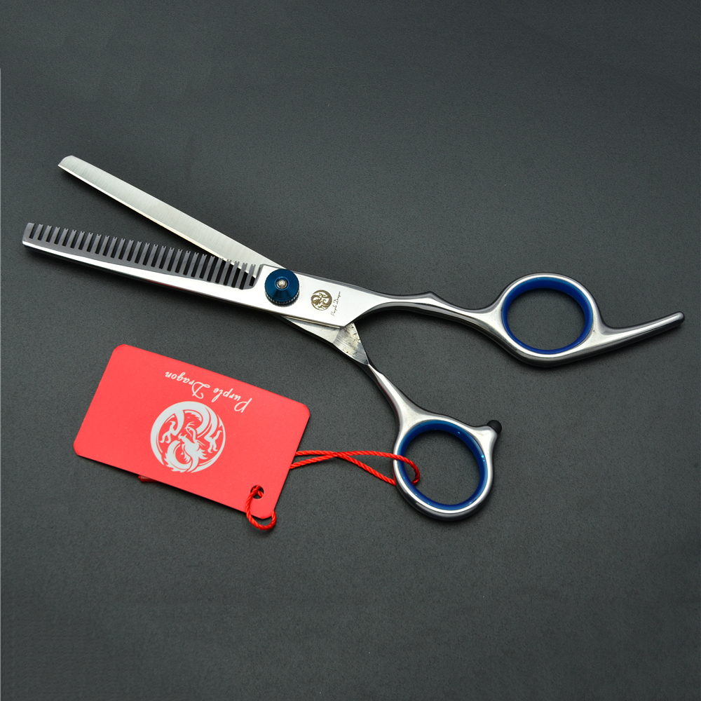 Tijeras de peluquería para perros de 6 ", tijeras de peluquería para mascotas de acero inoxidable japonés, tijeras de corte, tijeras de adelgazamiento, juego de tijeras curvas Z3001