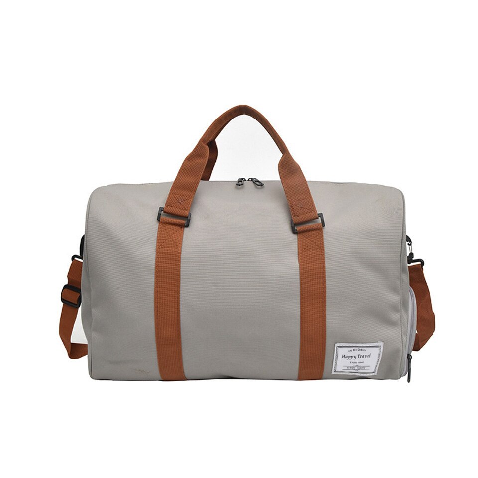 Torba podróżna o dużej pojemności torba-worek mężczyźni kobiety torba na bagaż wielofunkcyjna torba podróżna torby na ramię z płótna torba torebki rekreacyjne: szary