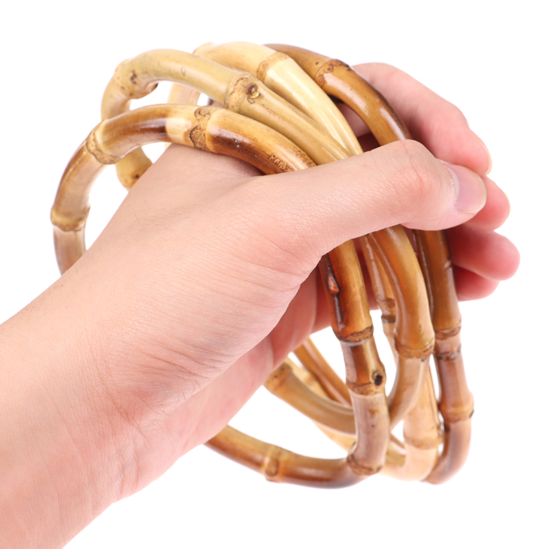 Sac à main rond en bambou, 12cm/15cm, en bois, pour remplacement, accessoires de bricolage