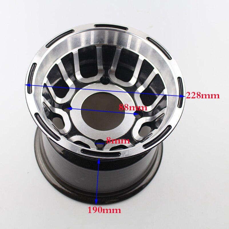 ATV go-kart 8 inch aluminum alloy rims 8''aluminum rear wheel hub for Quad Chinese Off-Road 4 wheel Motorcycle Motocross