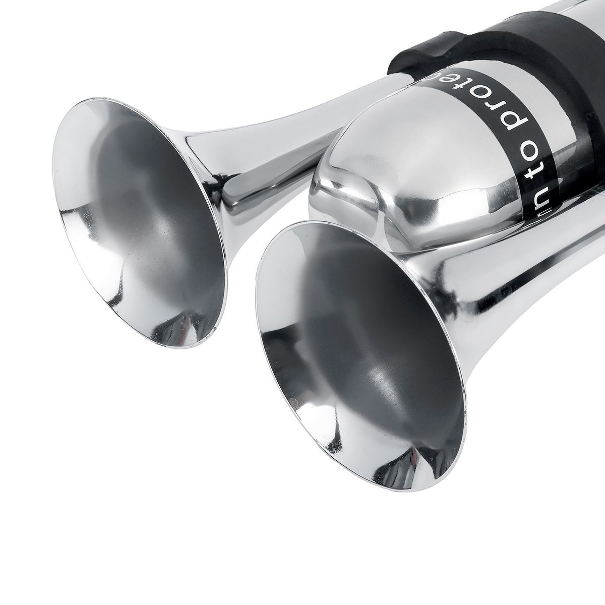 12V/24V 500DB Dual Trompet Elektrische Hoorn Luid Chrome Air Horn Speaker Kit Met Air Compressor Voor trein Vrachtwagen Vrachtwagen