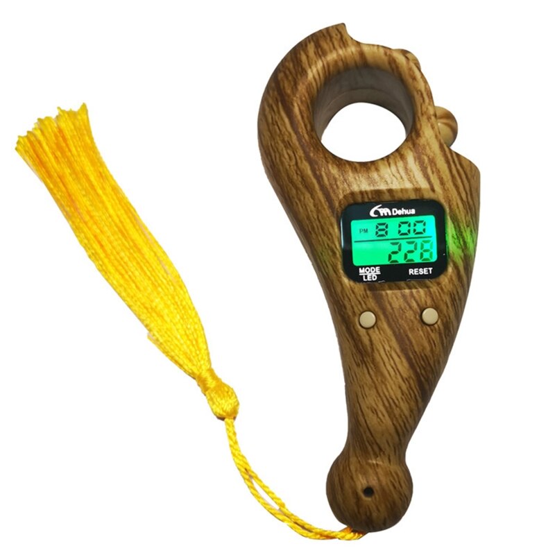 Digital Finger Counter for Prayer Beads Counter LCD Digital Display Count: Peach