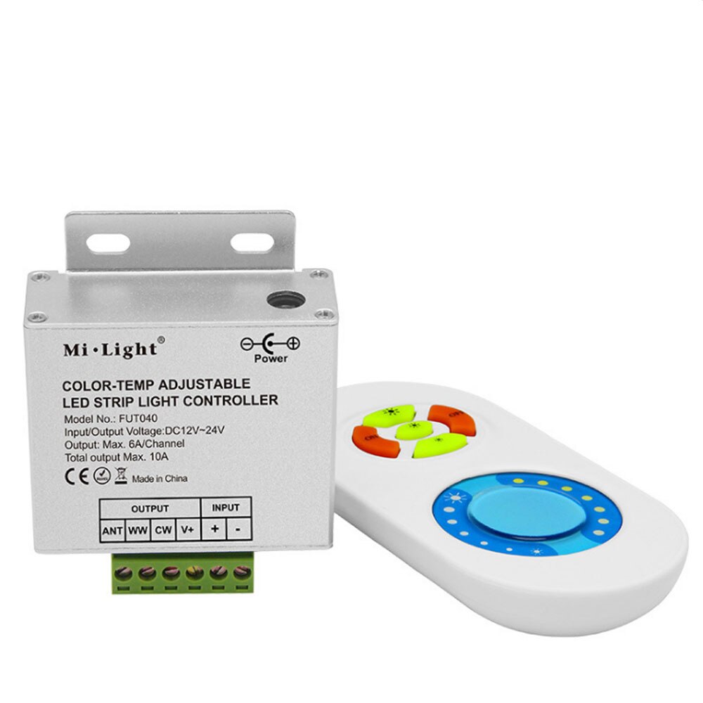 Milight FUT040 Dual Wit Led Strip Controle 5 Toetsen Led Touch Draadloze Remoteled Controller DC12-24V 6A/Channel