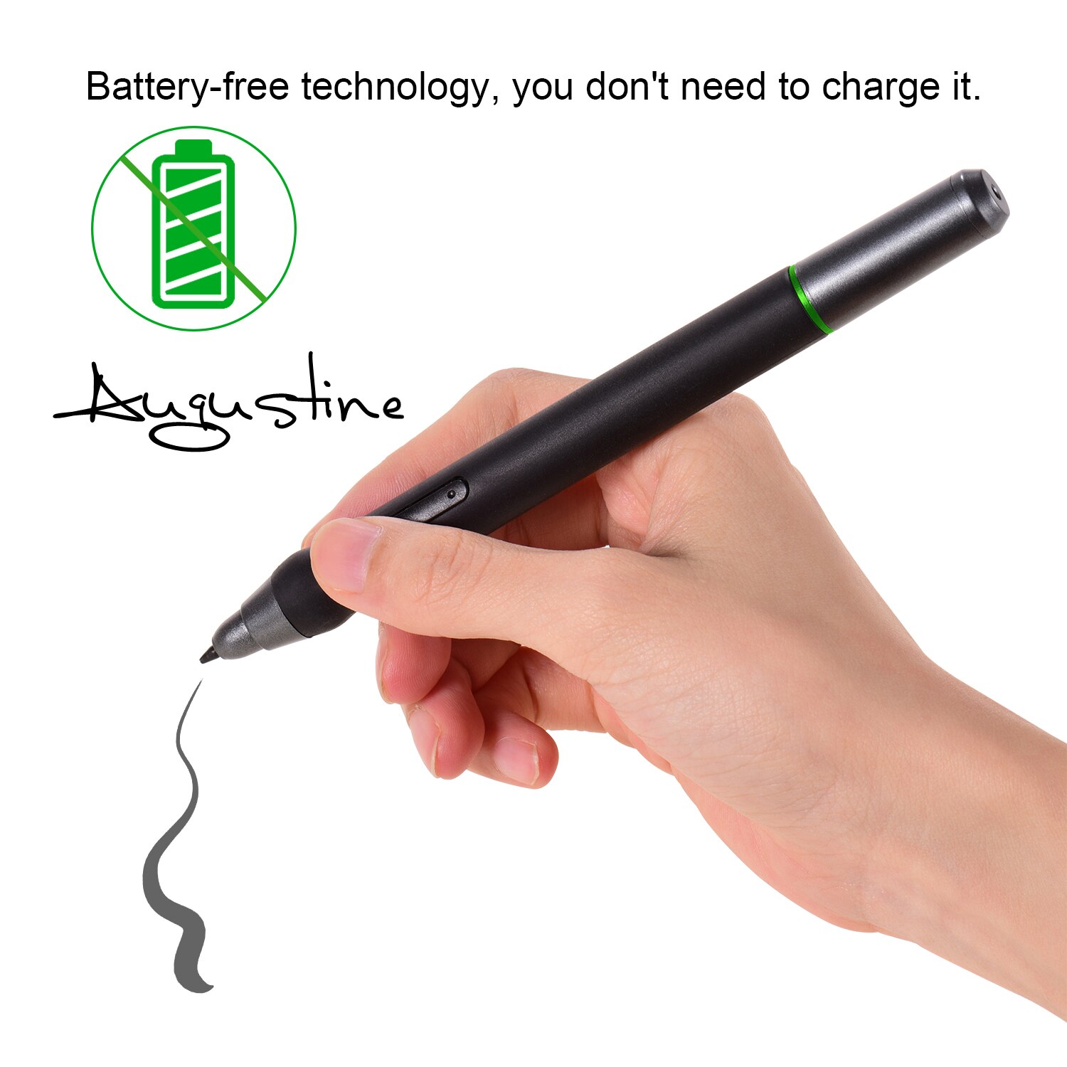 UGEE P50SD bolígrafo de dibujo recargable Stylus con Cable de carga USB para tableta UG1910B/ UG2150/ HK1560